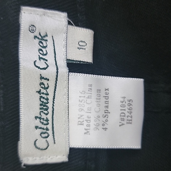 Coldwater Creek Black Straight Leg Jeans 30X29 Size 10 - Picture 13 of 14